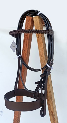 Real leather brown plated - real,