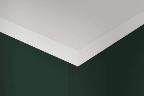Lily white square edge - white,