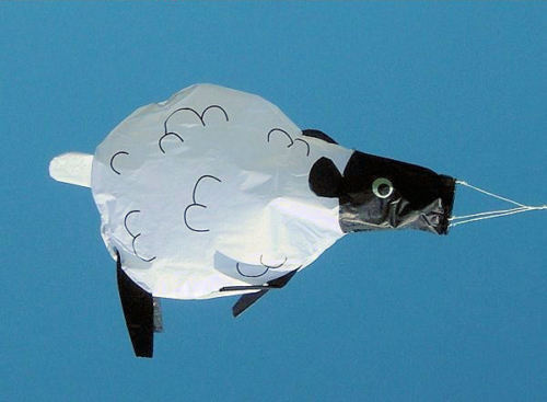 Sheep windsock for flagpole - sheep,