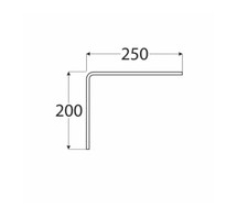 2 x Reinforced Shelf Brackets Shelf Support Wall Bracket Heavy Duty High Load