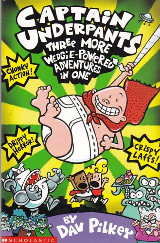 Captain underpants book - underpants, three