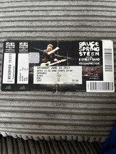BRUCE SPRINGSTEEN WEMBLEY   Stadium London 16th June 2013 TICKET intact 