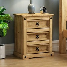 Corona Bedside Chest 3 Drawer