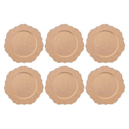 Set charger plates - of, 6