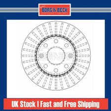 2x Brake Discs Vented For Vauxhall Astra MK2 1.8 GTE Borg & Beck Front