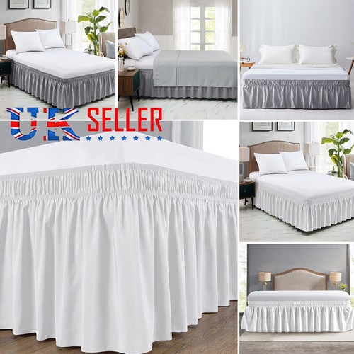 Elasticated bed skirt ruffled - elasticated,