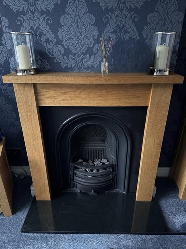 Cast iron insert coal - cast, effect