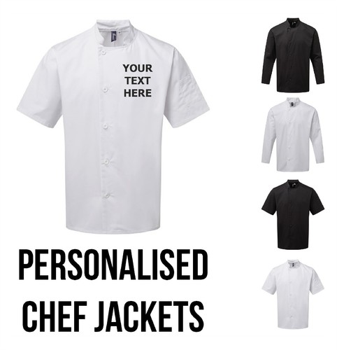 Personalised chef jacket - personalised,