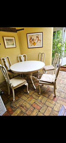 Oval dining table - table, &