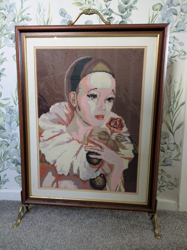 Vintage pierrot clown tapestry - clown,