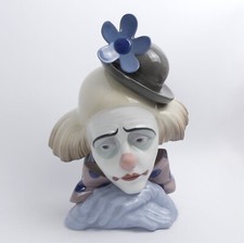 FABULOUS LLADRO FINE PORCELAIN 'PENSIVE CLOWN' FIGURINE #5130