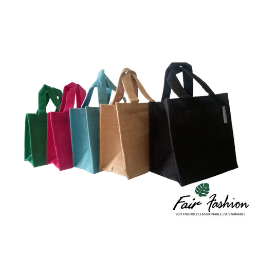 Jute hessian colourful medium - colourful,
