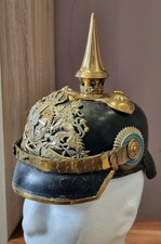 Original M1886 German Army  Bavarian Reserve Officer  Pickelhaube WW1 Helmet