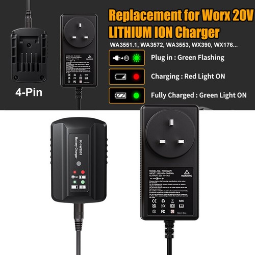 Charger for worx 20v battery - charger,