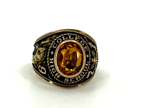 1971 10k yellow gold college - 10k,