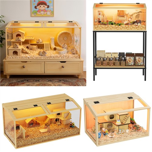 Wooden hamster cage chew proof - wooden,