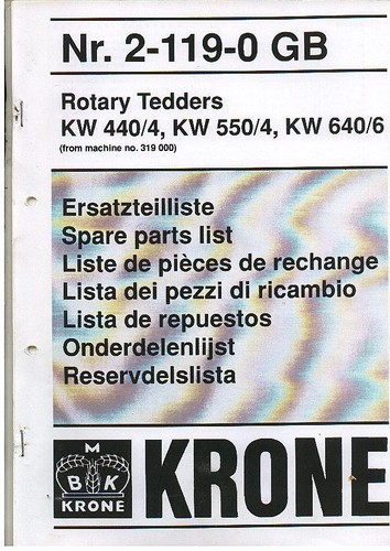 Krone rotary tedder 440 - tedder, 440/4