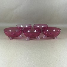 Cranberry Glass Set of 5