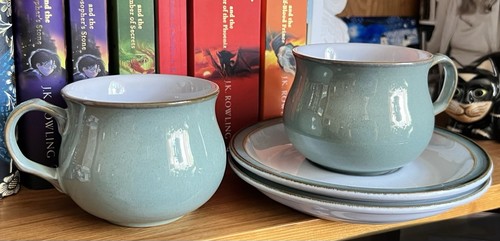 Denby regency green cups - cups, &