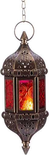 Moroccan candle lantern - candle,