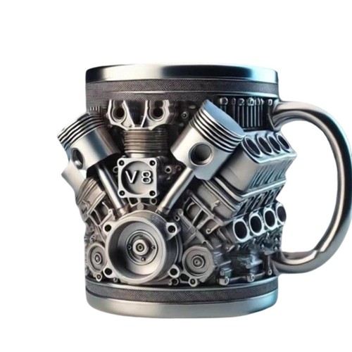 Engine block mug - engine,