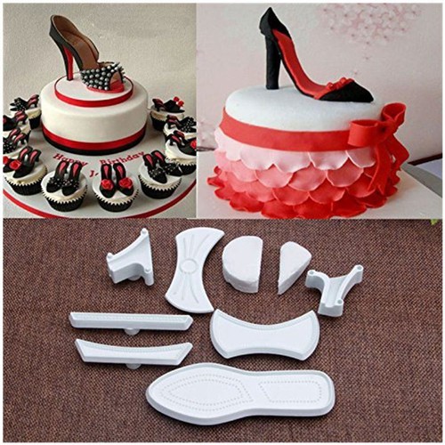 High heel shoe - high, fondant