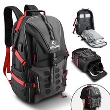 35L Motorcycle RUCKSACK Waterproof Motorbike Backpack With Helmet Holder/Carrier