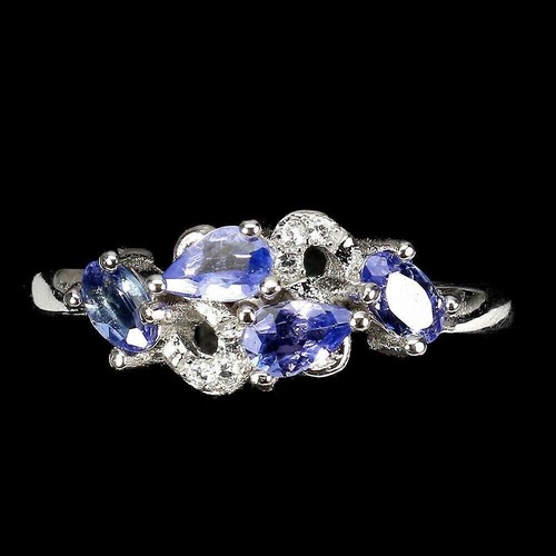 Silver ring tanzanite - silver, genuine