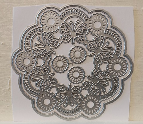 Circle frame doily die - doily,