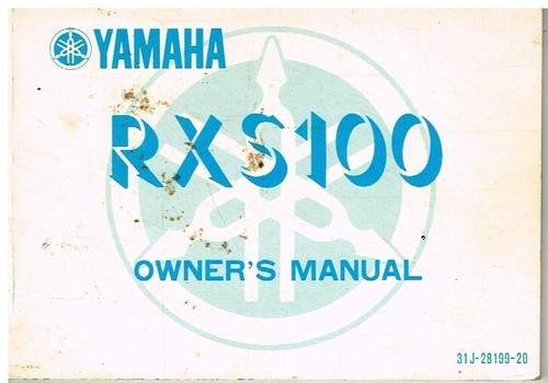 Yamaha rxs100 owners - yamaha,