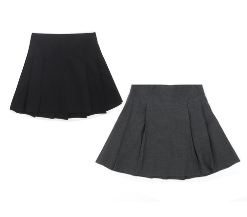 Girls plain school skirt - plain,