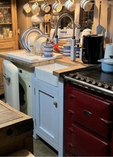 Kitchen/Utility Unit & Small Sink Handmade In Top Quality Pine & Painted