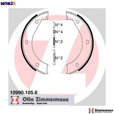 BRAKE SHOE SET PARKING BRAKE