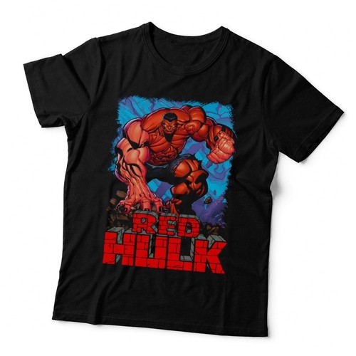 Red hulk muscular halftone - red,