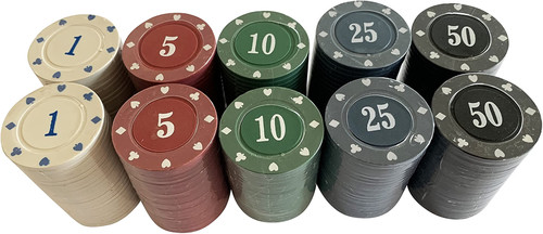 200 numbered poker - poker, roulette