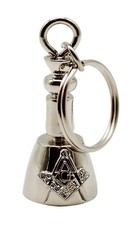 Masonic Maul Keyring Silver