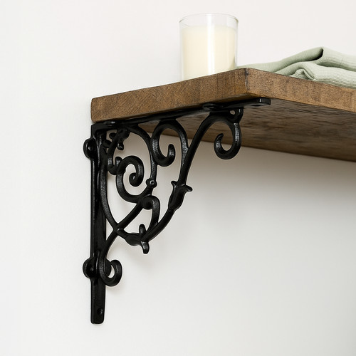 Cast iron wall brackets - 2x,