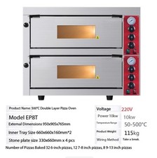 Commercial Kitchen Equipment Electric Pizza Machine Stainless Steel Pizza Oven