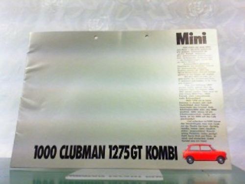 Mini 1000 clubman 1275 - 1000,