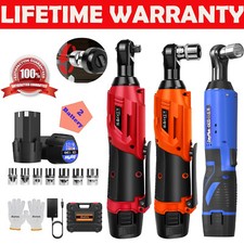 420Nm Cordless Electric Impact Wrench Drill Gun Ratchet Driver 3/8" +2 Batteries