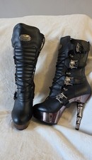 Demonia Calf high boots UK 7