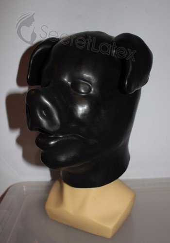 Latex black gum fetish - black,