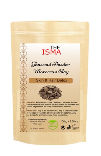 Clay facial body mask ghassoul - facial,