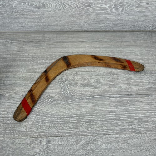 Vintage wooden boomerang - vintage,