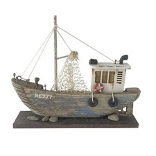 25cm Fishing Trawler On Plinth