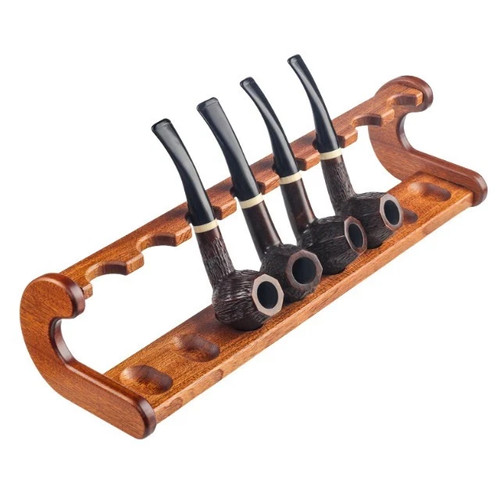 Wooden pipes stand holder - wooden,