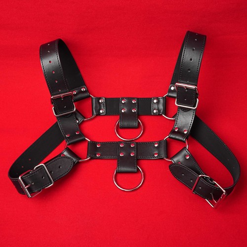 Leather body harness chest - pu,