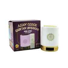 Quran Azan LED Bluetooth Speaker – Clock, Touch Night Light, Remote Control