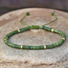 Green Nephrite Jade 4mm Bead