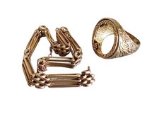 Scrap Gold. 9ct Gold Half